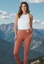  119 Patagonia Women's Maipo 7/8 Length Stash Tights Burl Red Size XL