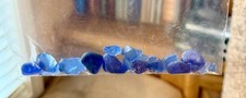 Lot of 22 Blue Sea Glass Pieces: 1/4 -3/4 Diameter.