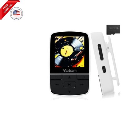 YOTON MP3 Player with Bluetooth 5.2, 64GB Storage, Mini Size, HiFi Music, with S