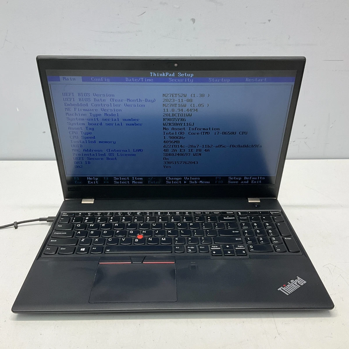 Lenovo ThinkPad P52s i7 4x1.9Ghz 32Gb DDR4 512GB SSD