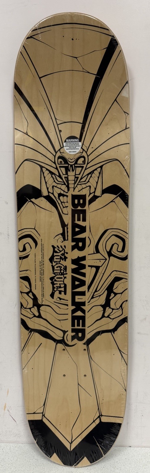 skateboard deck 8.25 Bear Walker X Yu-Gi-Oh! Sealed In Plastic-image