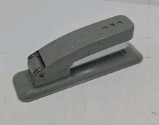 Desk stapler compact vintage Swingline CUB quality USA made gray color preowned