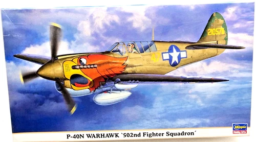 Hasegawa #09769 1/48 P-40N Warhawk 502nd Fighter Squadron USAF Kit NEW SEALED