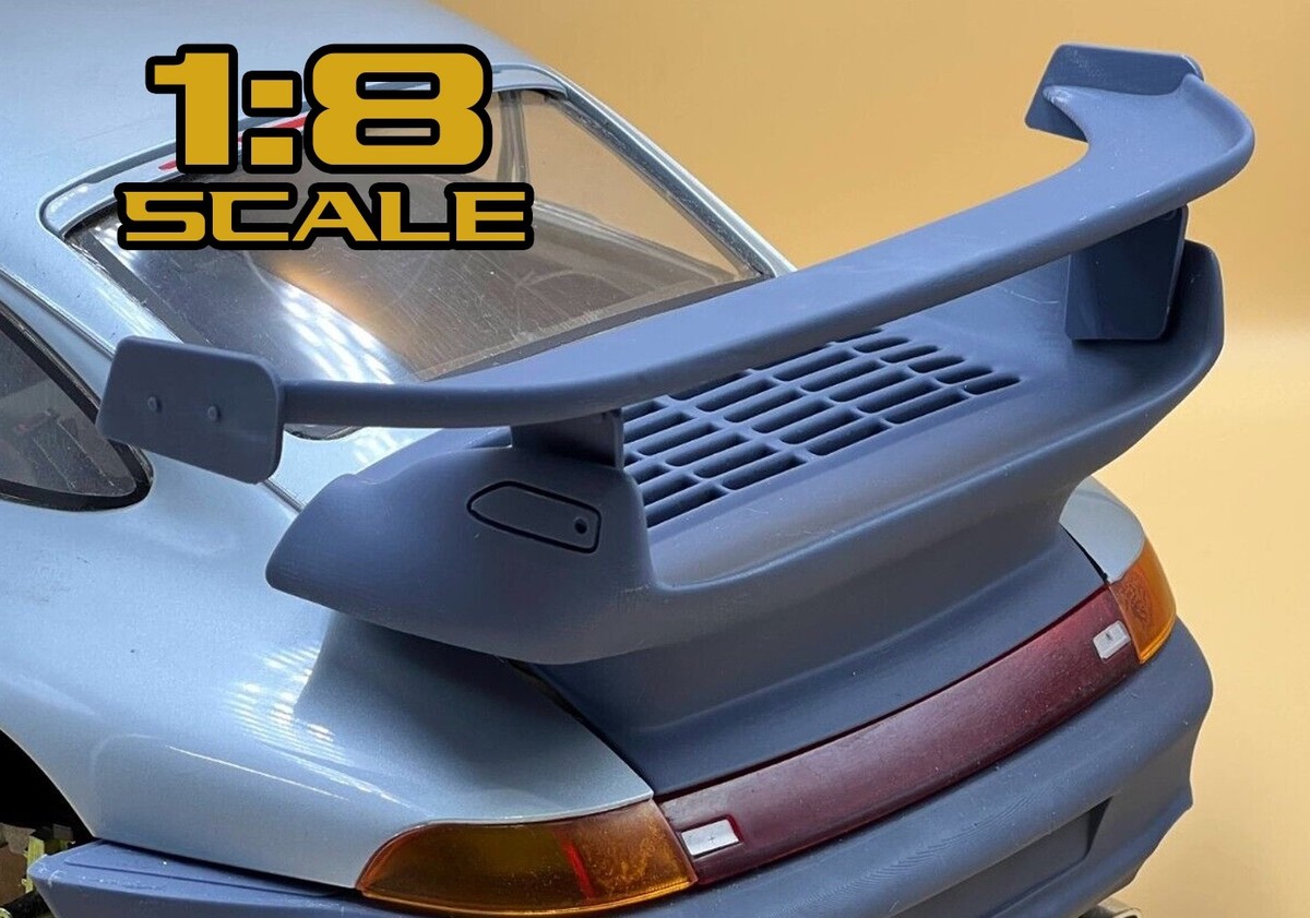 ぽろんページ 1:8 993 GT2 EVO Style Big Wing Spoiler Engine Lid For Pocher