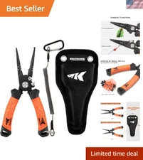 Speed Demon Pro 420 Stainless Steel Fishing Pliers - 7.5'' with Tungsten Cutters