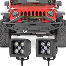 White Led Cube Pods 2pcs 3inch 100w High Lumen Spot Driving Fog Lights Off Road White Led Cube Pods 2pcs 3inch 100w High Lumen Spot Driving Fog Lights Off Road