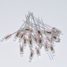 20pcs Red Neon Indicator Sign Bulb 5mm Lamp Red Neon Light  M4410 QL