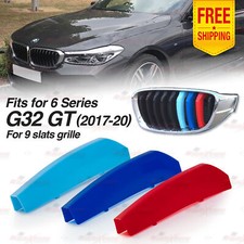 MPower 3 Farbe 9 Lamellen Niere Kühlergrill ABDECKUNG für BMW 6er GT G32 2017-20