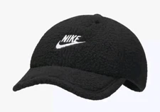 Nike Club Cap Unstructured Fleece Curved Bill Cap Black Unisex M/L FJ8629-010
