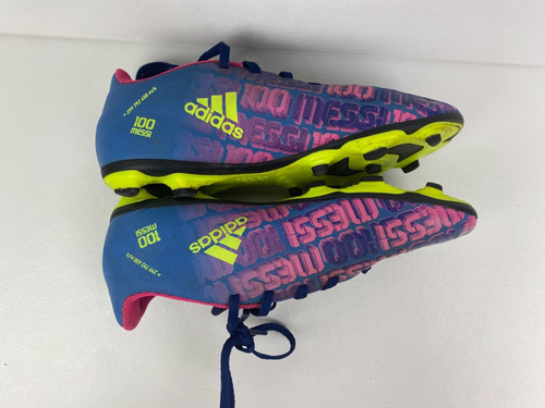 Adidas X Speedflow Messi Pink Yellow Purple Outdoor Soccer Cleats Men's Sz 5.5 - Picture 2 of 8