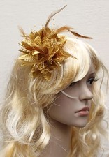Flower Feather Bead Corsage Hair Clips Fascinator Hairband and Pin
