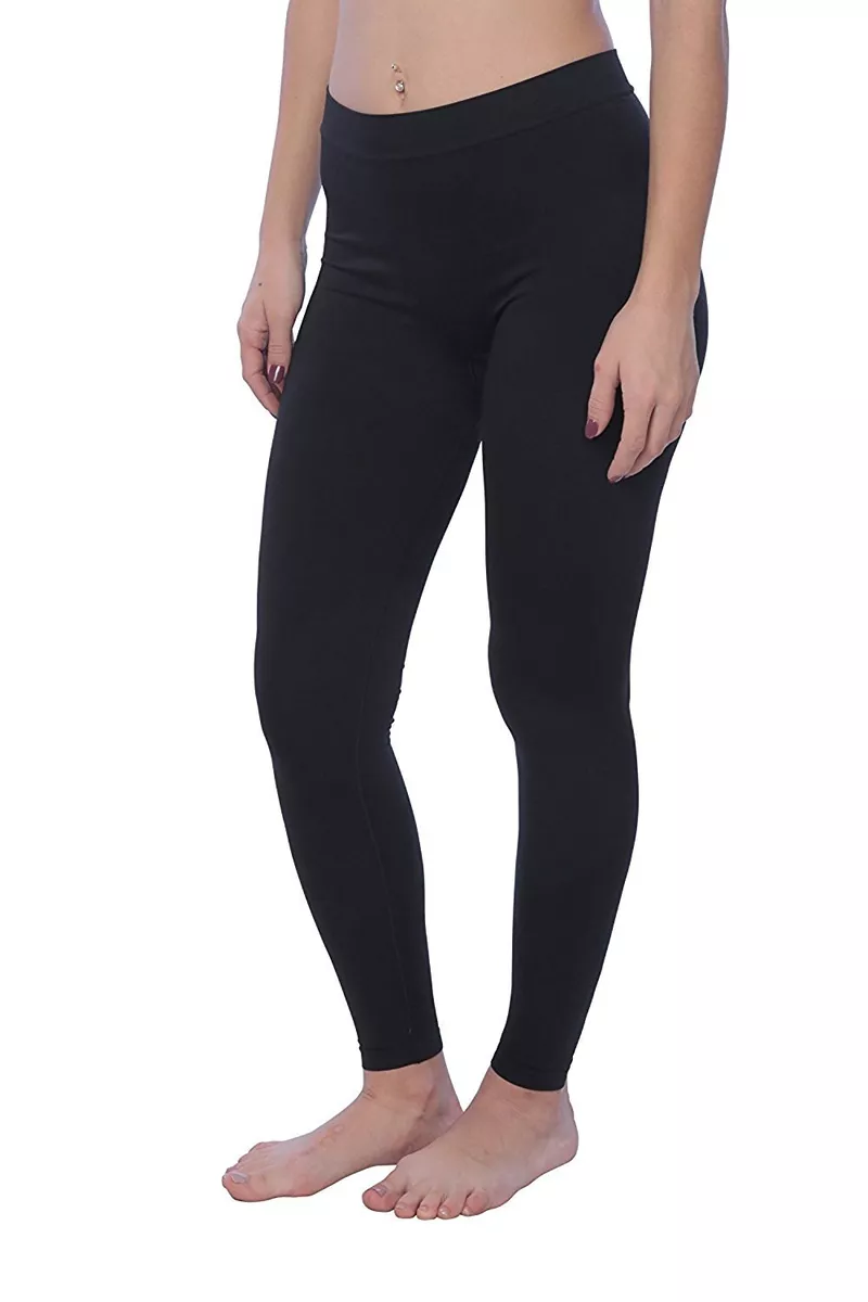 New Hanes Women's Long And Lean Leggings T251 in Black