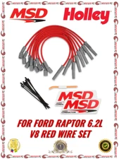 MSD 8.5mm Spark Plug Wire Set For Ford Raptor 6.2L & 379 Engines 31639