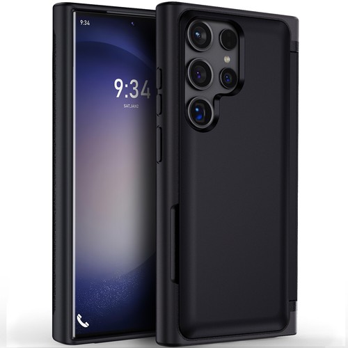 For Samsung Galaxy S23 Ultra/S23+/ FE Hybrid Card Pocket Stand Phone Case Cover - Picture 3 of 60