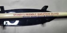 VTG  Pencil Seanleys Friendly Marathon Service Corner South Cross & Emmons ILL