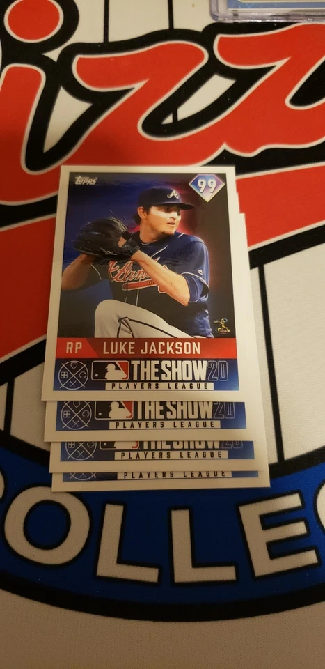 2020 TOPPS ON-DEMAND SET 8 MLB THE SHOW CARD PR 824 BRAVES LUKE JACKSON #28 - Image 2 of 2