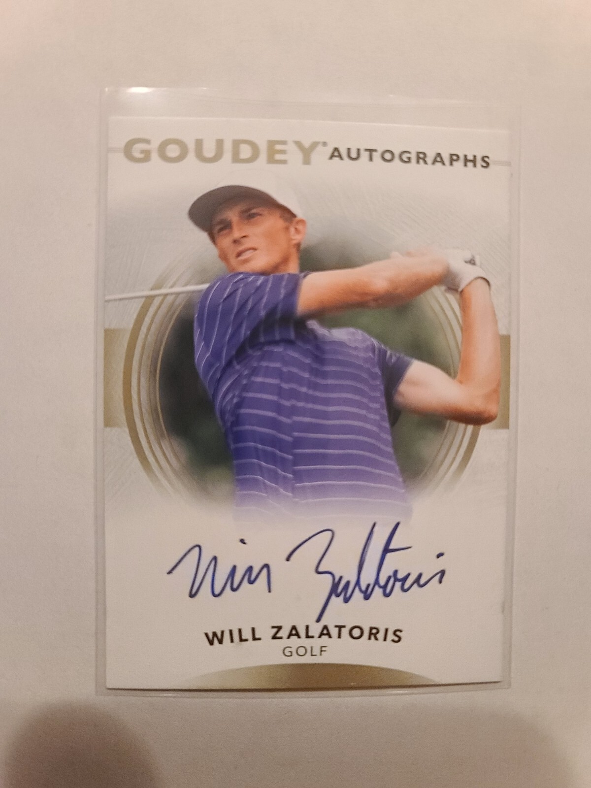 Will Zalatoris Autographed Signed 2022 UD Goodwin Champions Goudey s #GA-WZ Auto PGA 