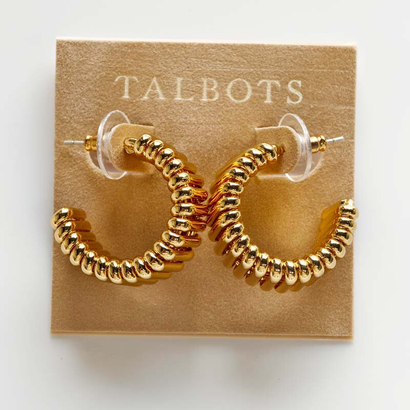 新品23mmタルボット織りフープイヤリングギフトファッション女性パーティーホリデージュエリー