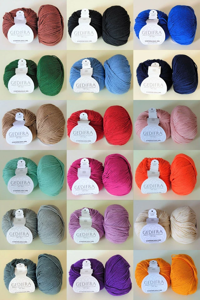 COTTOLANA DK - GEDIFRA - 50g - Garn / Wolle - 100g / 7,90€
