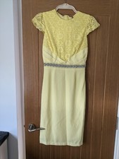Women's Little Black Dress Lemon fully lined lace Bodice  size 8 BNWT