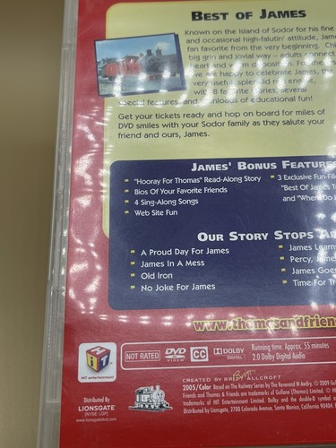 Thomas & Friends: Best Of James DVD - Slim Case No UPC - THIS IS A RARE VERSION - Picture 13 of 14