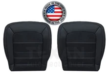 Front Bottom Seat Cover Black Fits 2016 2017 GMC Canyon Denali Vinyl Perforated