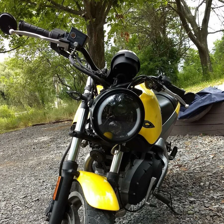 Faro LED DRL/luz de señal de giro para motocicleta de 7" para BMW R1150 R1200 R Nine T Foto 2 de 4