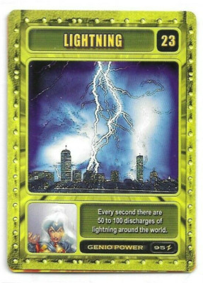 LIGHTNING Marvel Genio Cards #23 2003 CCG