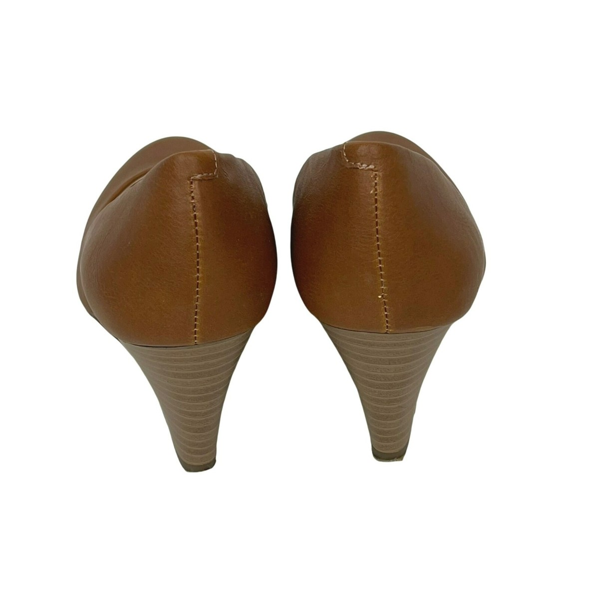 Jessica Simpson Sampson Wedge Heel Pumps Brown Sz. 9.5 Faux