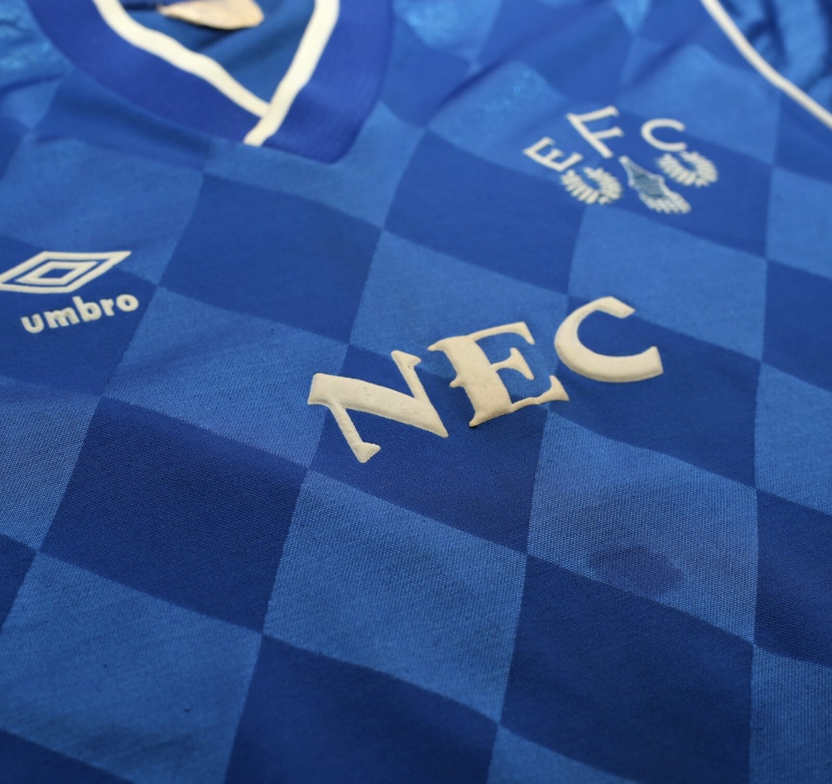 1986/89 EVERTON Vintage Umbro Home Football Shirt Jersey (M) | eBay