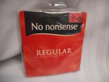 No Nonsense Regular Pantyhose Sheer Toe Pantyhose SZ Q  Black