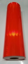 Fluorescent Red Rainbow Oil Slick Vinyl 24" x 30 ft