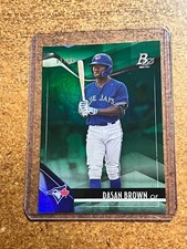 2021 Bowman Platinum Baseball # TOP-99 Dasan Brown Serial Numbered 93/99 