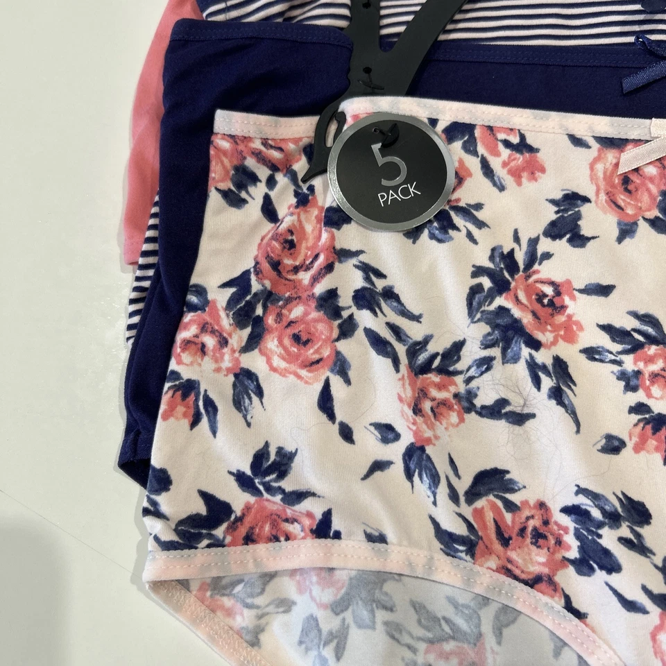 5 Pr Delta Burke Intimates Talla Grande 1X Ropa Interior Calzoncillos Venecianos Foto 2 de 4