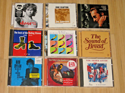 Rock Blues Folk Collection Lot 9 CD Albums Ten Years After Dylan Stone Lou Reed