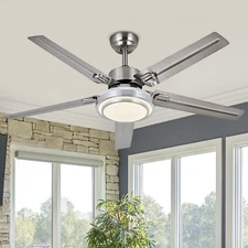Ceiling Fan with Lights Remote Control, Modern Minimalist,6 Speeds 3 Color Dimma
