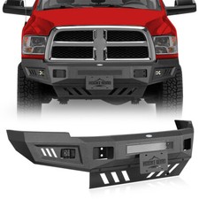 Heavy-duty Front Bumper For 2010-2018 Dodge Ram 2500 3500 Wskid Plate Lights