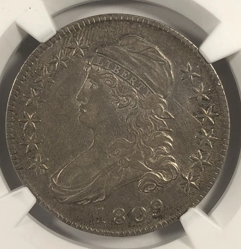 1809 Cap Bust Half Dollar. NGC XF 45. Nice.