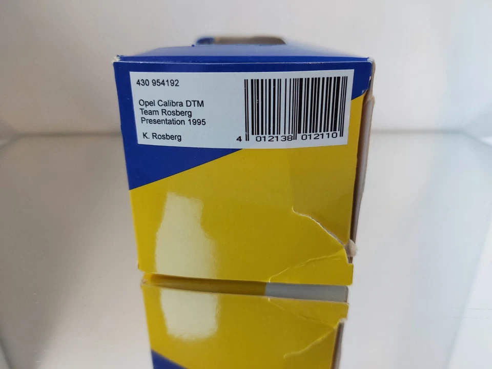 Minichamps Opel Calibra DTM Team Rosberg 1995 in scatola 1:43 - Immagine 3 di 4