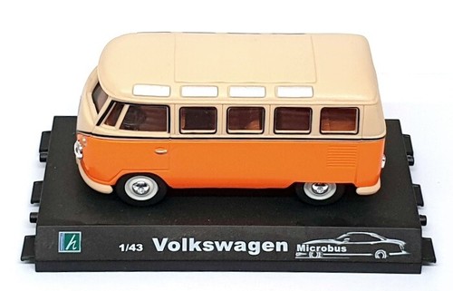 Cararama 1/43 Scale CARA07 - VW Volkswagen Microbus - Orange/Beige - Picture 4 of 5