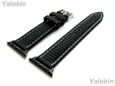 Sports Black Band Strap with Adapters for Apple 41mm Watch 9 & 8 Series (B-MHLS)