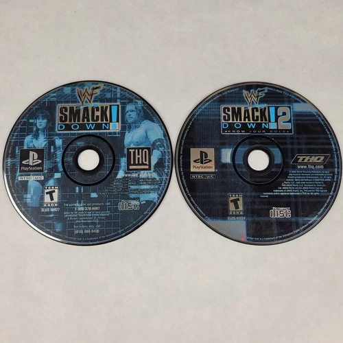 WWF SmackDown & WWF SmackDown 2: Know Your Role (Sony PlayStation 1, 2000) PS1