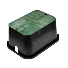 NDS 117BC 13 20-Inch Valve Box Overlapping Cover-ICV, Jumbo, 13" x 20", Black...