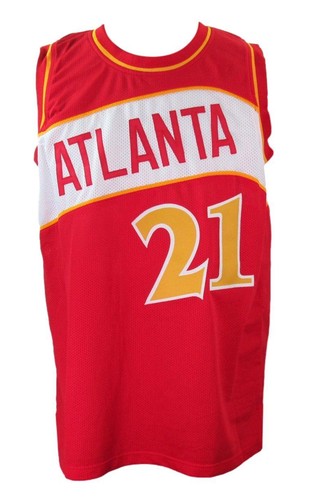 Camiseta deportiva de baloncesto personalizada autografiada de Dominique Wilkens de los Hawks JSA 177780 - Imagen 3 de 5