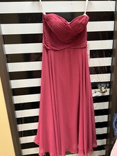 Women NWT " JJ's House" burgundy halter top evening gown Size 14