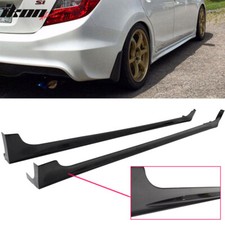 Fits 12-15 Honda Civic 9th 4dr Mugen Rr Style 2pcs Side Skirts Rocker Panels Abs
