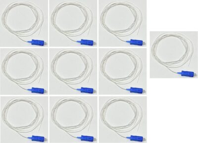 SC Singlemode 9/125 Simplex Pigtail Fiber Optic 1M 0.9 mil 10 Pack for Splice
