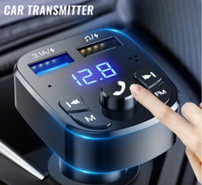 Hands Free Version 5.0 FM Transmitter Car Charger-Voltmeter