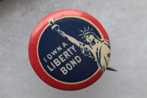 KAPPYSCOINS G9857 WW2 I OWN A LIBERTY BOND PIN PACK BADGE