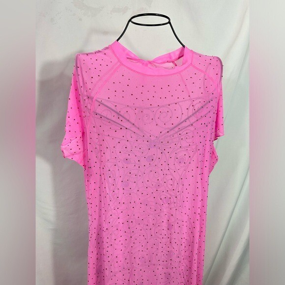skims pink rhinestone dress skims pink rhinestone dress
